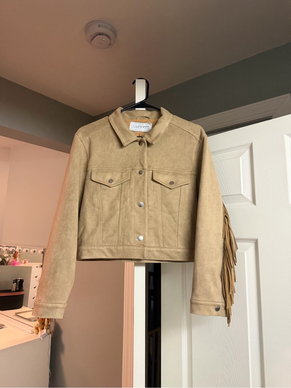 Suede fringe jacket